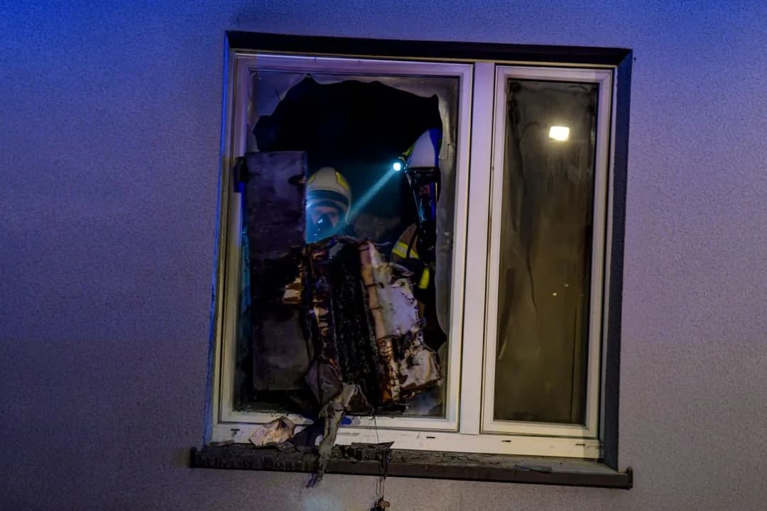 Pożar domu na ul. Sadowej w Jarocinie