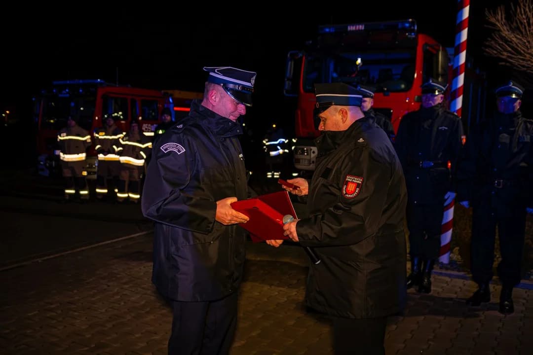 Przekazanie wozu bojowego dla OSP Jaraczewo