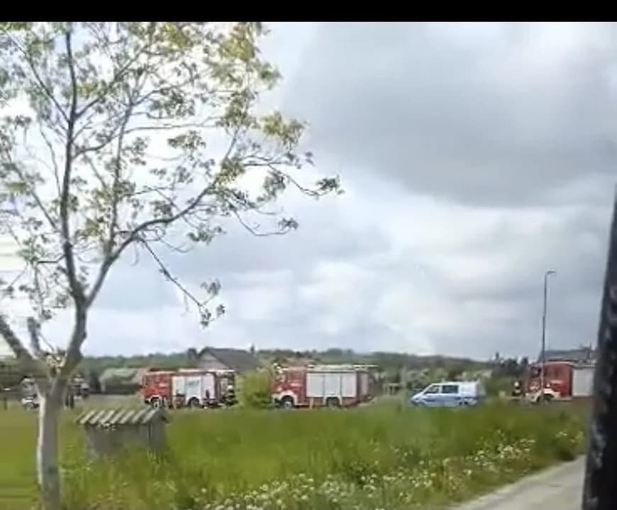 Uszkodzona rura gazowa na osiedlu Ługi w Jarocinie