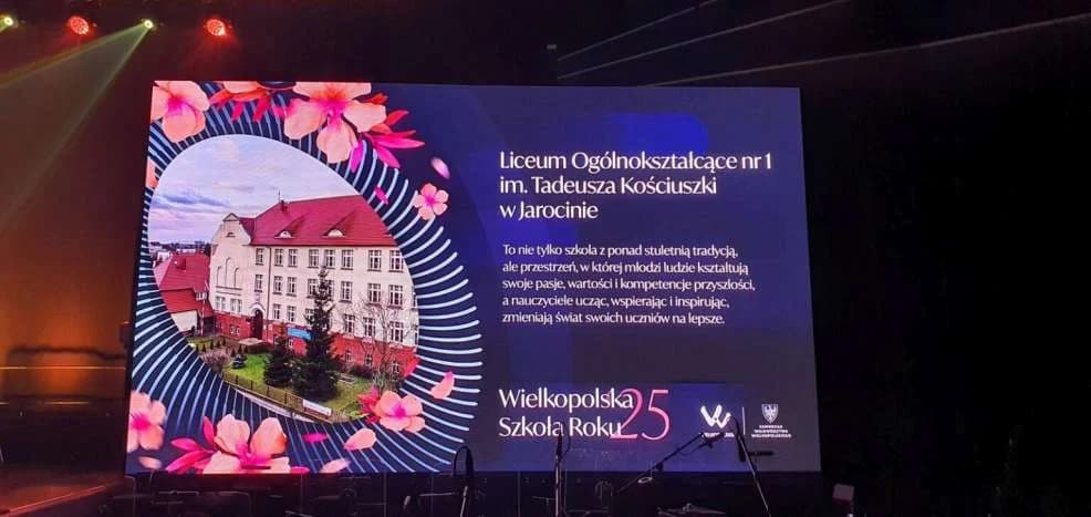 Liceum Ogólnokształcące w Jarocinie laureatem konkursu Wielkopolska Szkoła Roku 2025 [ZDJĘCIA]