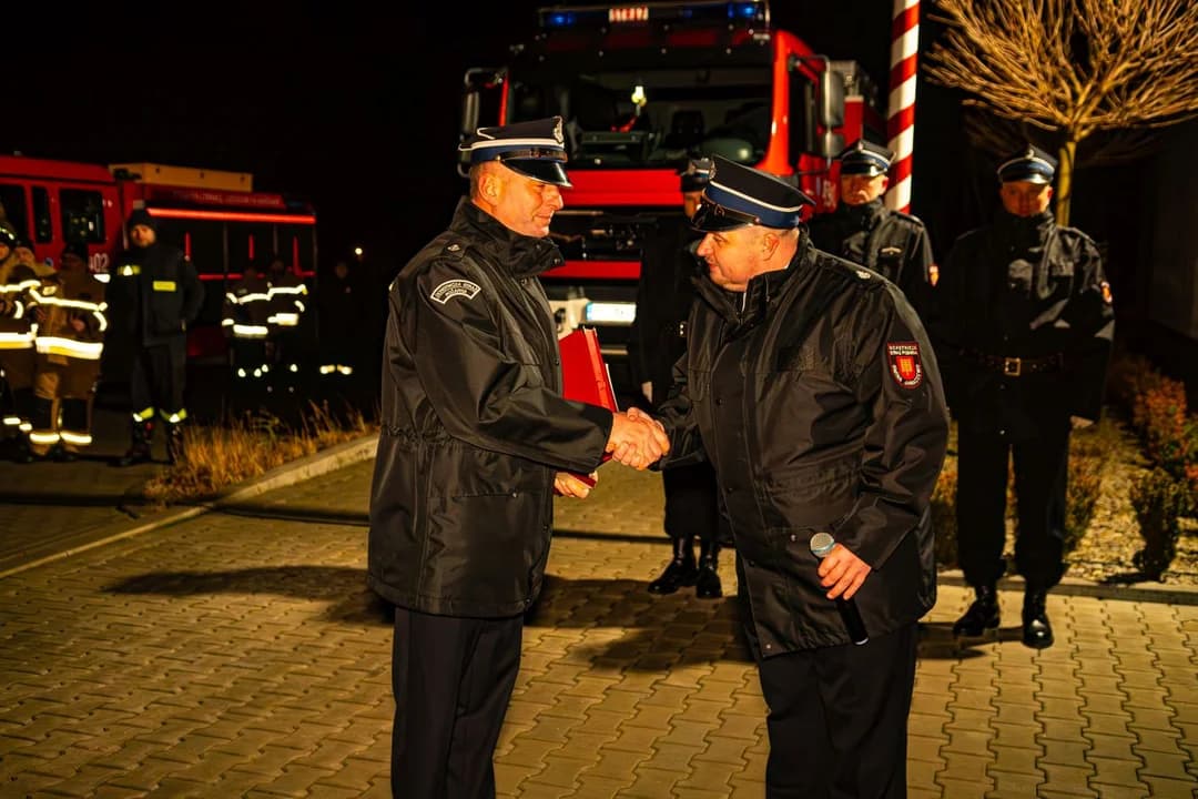 Przekazanie wozu bojowego dla OSP Jaraczewo
