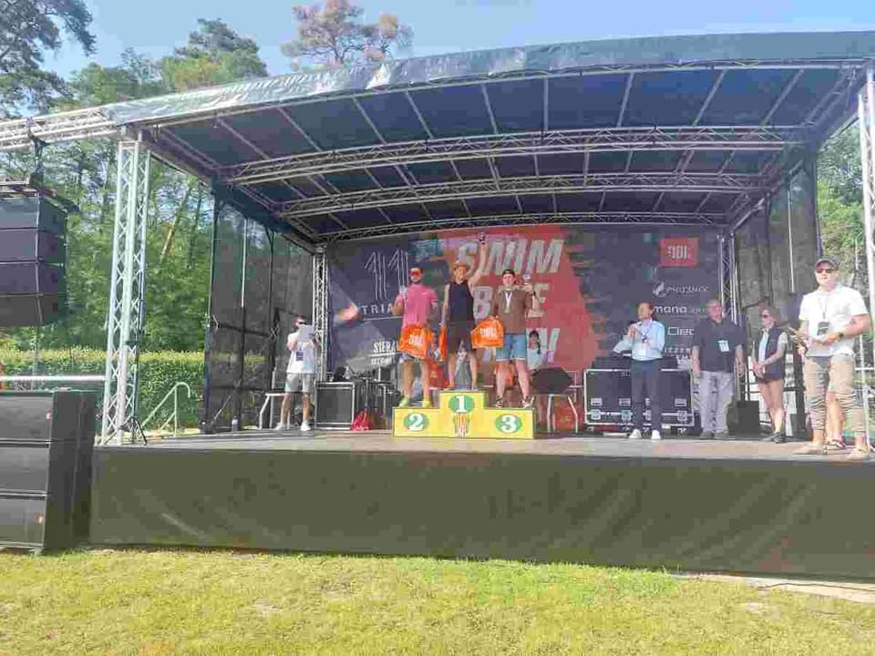 Dawid Różewski z Łuszczanowa medalistą JBL Triathlon Sieraków