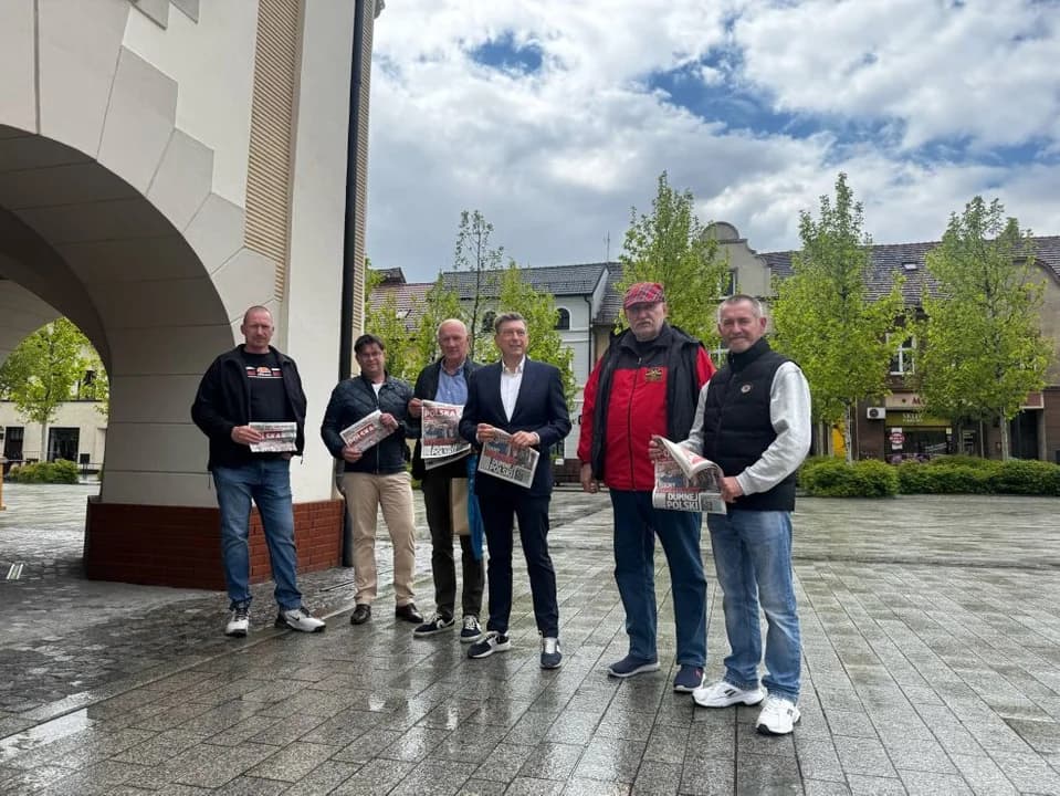 Mariusz Witczak w Jarocinie. Zachęcał do głosowania na Rafała Trzaskowskiego — zdjęcie 3 z 5