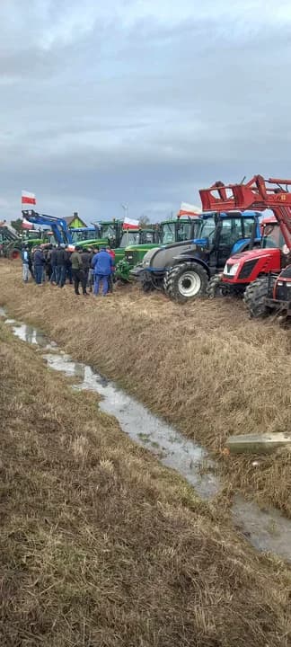 Rozpoczął się protest rolników na Ziemi Jarocińskiej