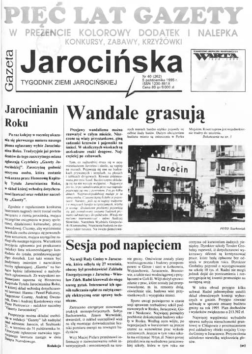 Okładki z jubileuszowych wydań "Gazety Jarocińskiej" — zdjęcie 1 z 6