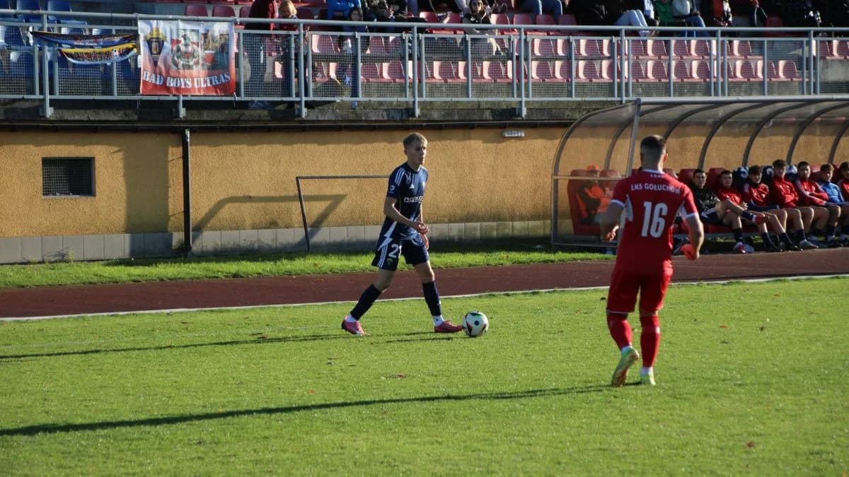Mikołaj Kowalski (w meczu z LKS-em Gołuchów)