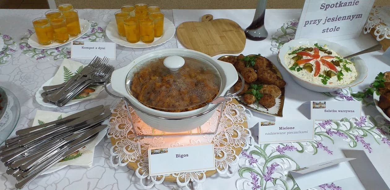 Jesienny stół w Wysogotówku
