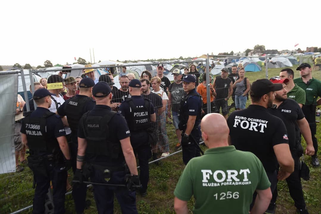 Policja na proteście na festiwalu. Wiemy, co się stało