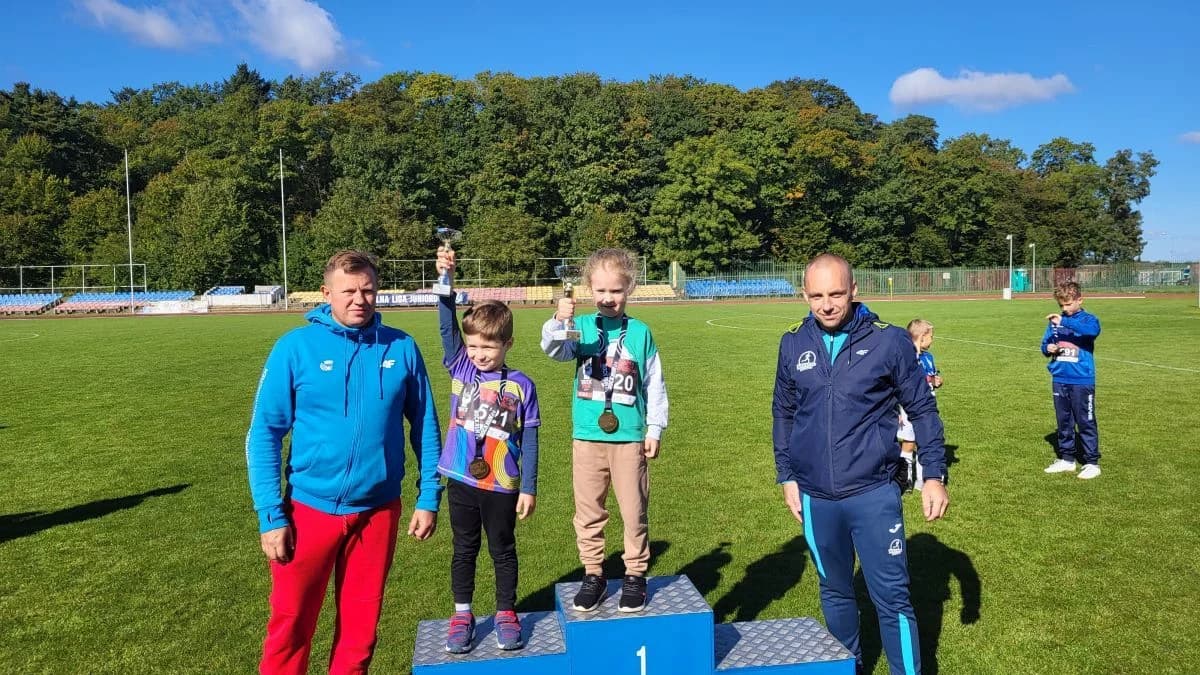 RockRun Jarocin 2024. Podium w biegu na 100 metrów chłopców