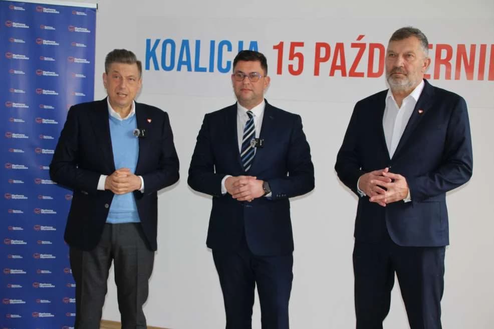 Konferencja prasowa Koalicji Obywatelskiej w Jarocinie — zdjęcie 6 z 7