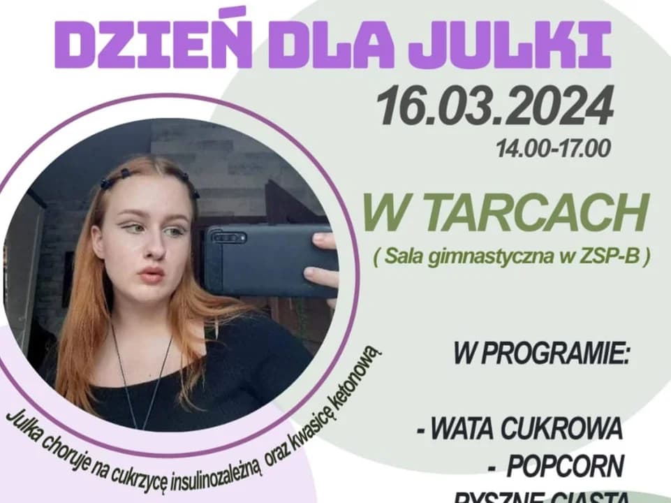 Już w sobotę w Tarcach "Dzień dla Julki". Przyjdź i pomóż