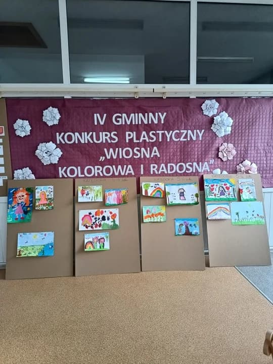 IV edycja Gminnego Konkursu Plastycznego "Wiosna kolorowa i radosna" w Rusku