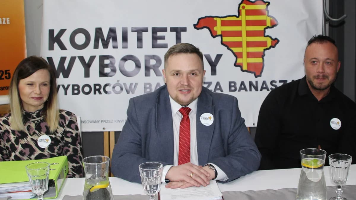 Wybory samorządowe 2024.Bartosz Banaszak przedstawił kandydatów na radnych