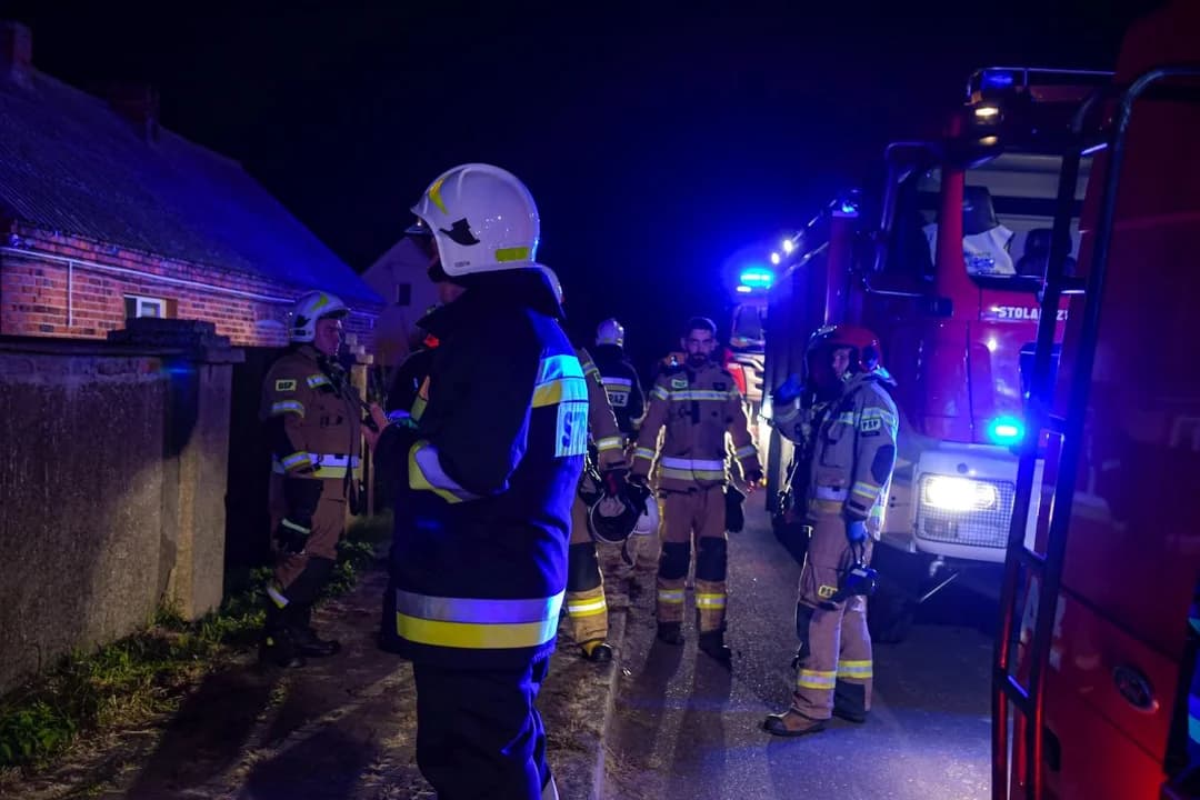 Pożar szopy w Wyszkach