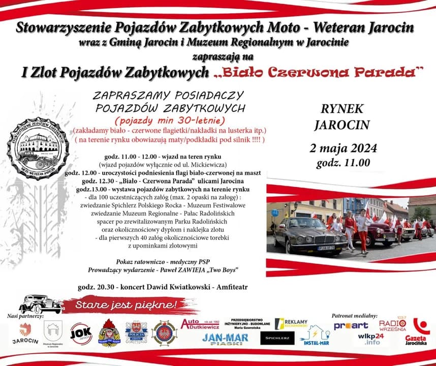 Majówka z klasykami. Pierwszy zlot pojazdów zabytkowych w Jarocinie — zdjęcie 5 z 17