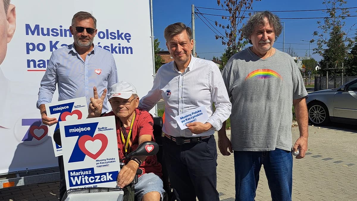Mariusz Witczak rozpoczął kampanię wyborczą w Jarocinie [ZDJĘCIA, WIDEO]