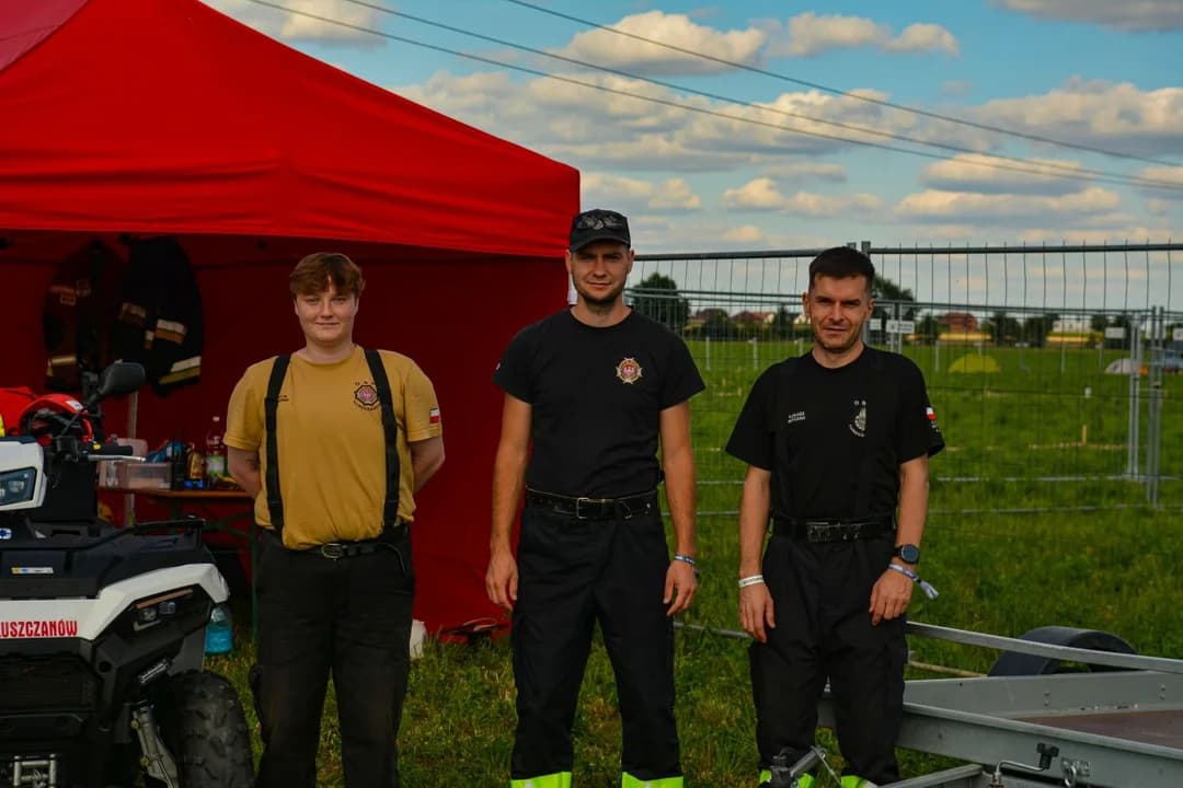 Jarocin Festiwal 2024. Raport służb ratunkowych. Wiceburmistrz zabezpieczał pole namiotowe [ZDJĘCIA]