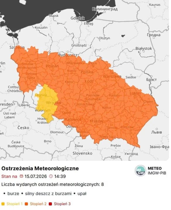 Ostrzeżenie meteorologiczne i alerty pogodowe — zdjęcie 2 z 8