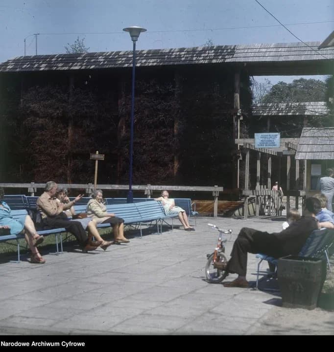 Tężnie w Konstancinie, rok 1981.