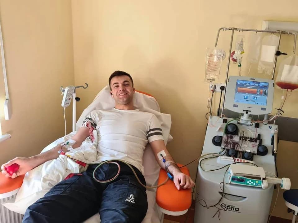 Policjant z Jarocina został dawcą szpiku kostnego dla kobiety z USA