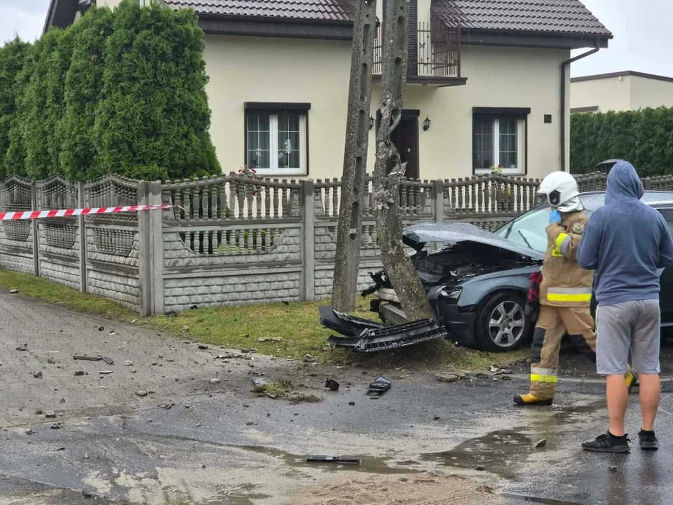 Policja podaje, że kierowca wydmuchał 1,7 promila alkoholu