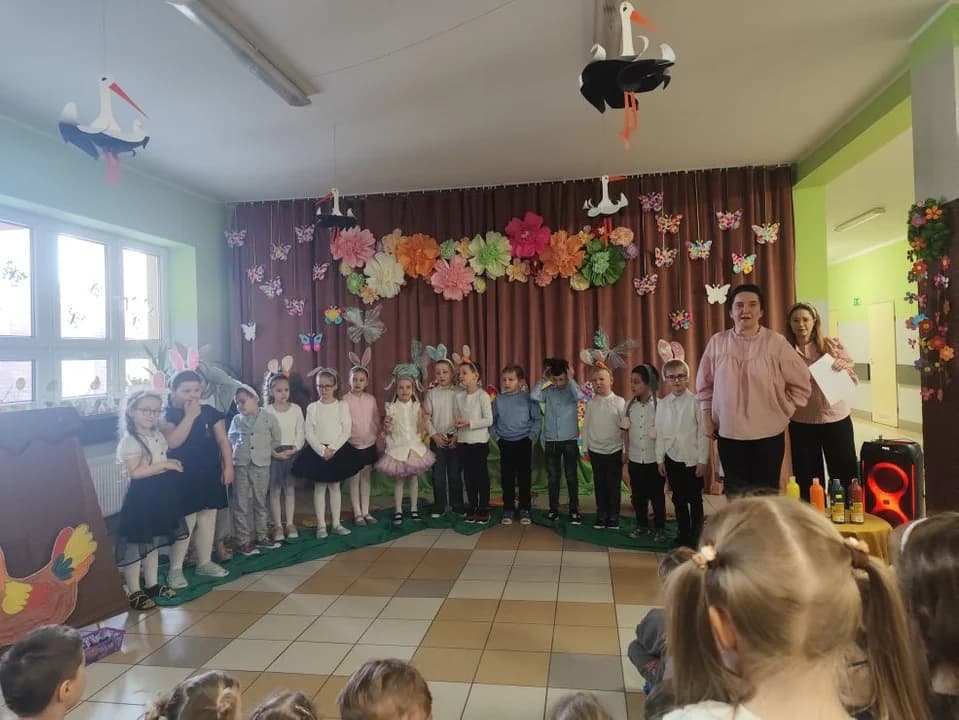 Przedstawienie wielkanocne przygotowały dzieci z oddziału Tygryski w Woli Książęcej