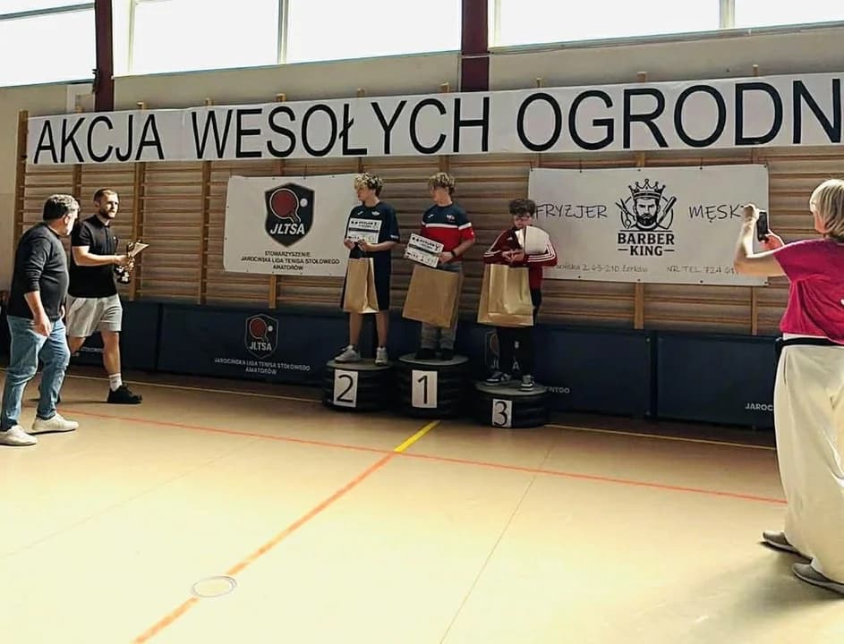 Turniej tenisa stołowego w Wilkowyi