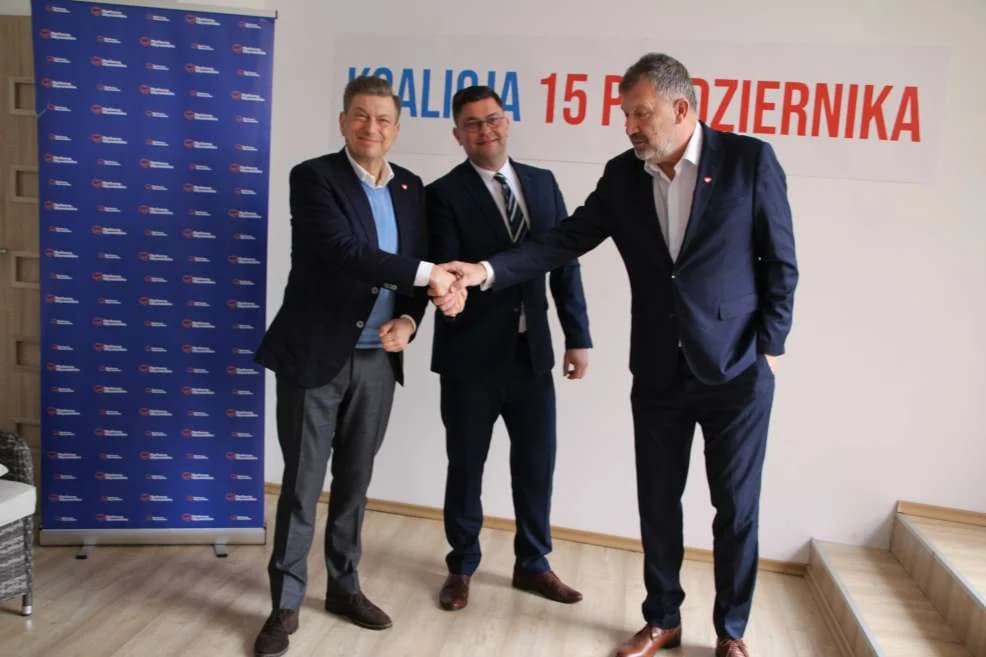 Konferencja prasowa Koalicji Obywatelskiej w Jarocinie — zdjęcie 2 z 7