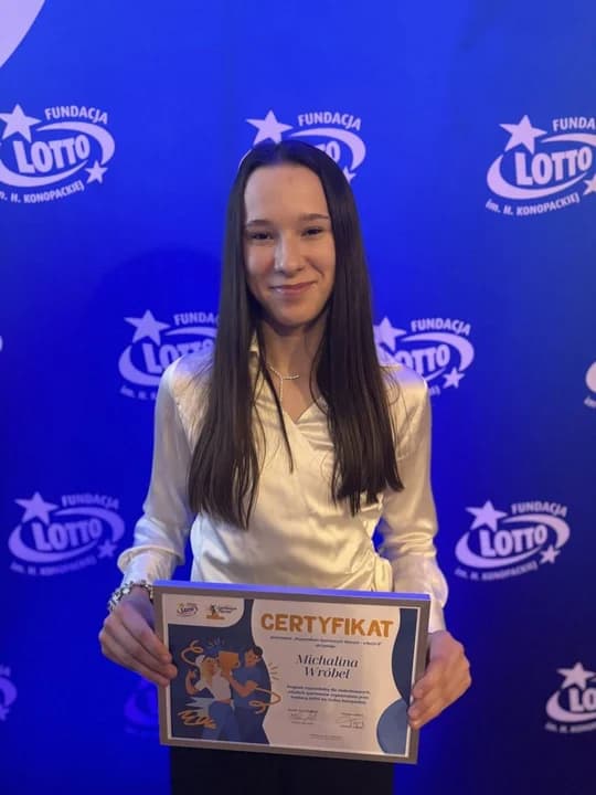 Michalina Wróbel stypendystką Fundacji Lotto