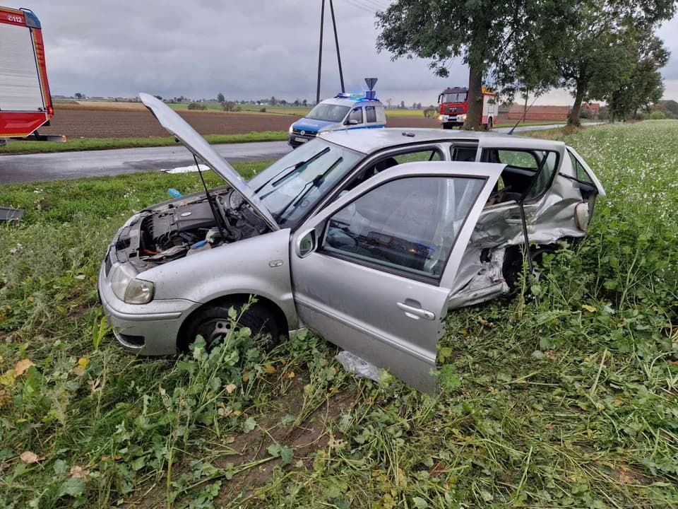 Wypadek w Wysogotówku