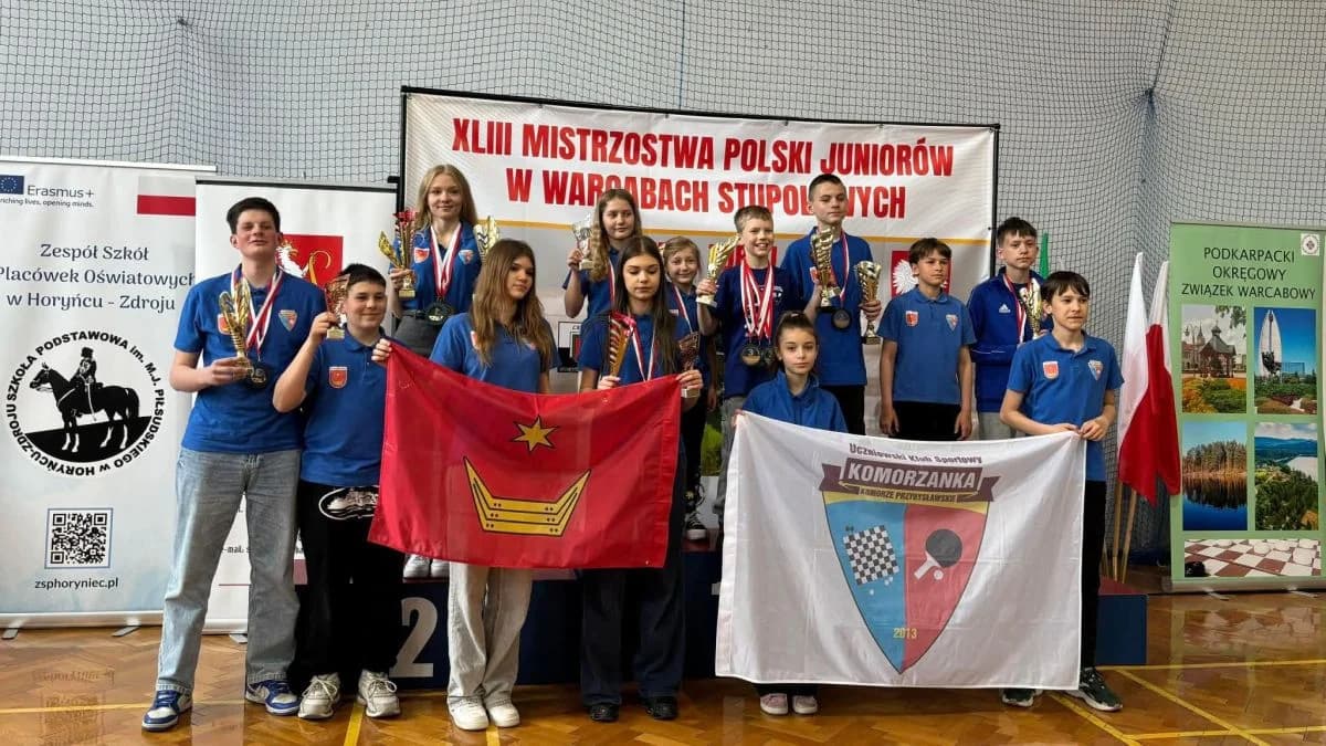 UKS Komorzanka Komorze na Mistrzostwach Polski Juniorów w warcabach