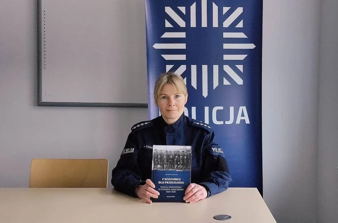 Asp. sztab. Agnieszka Zaworska napisała książkę o jarocińskiej policji w okresie międzywojennym