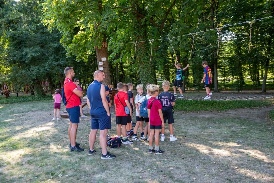 Nowa atrakcja w jarocińskim parku już gotowa. Na odważnych czeka park linowy z przeszkodami