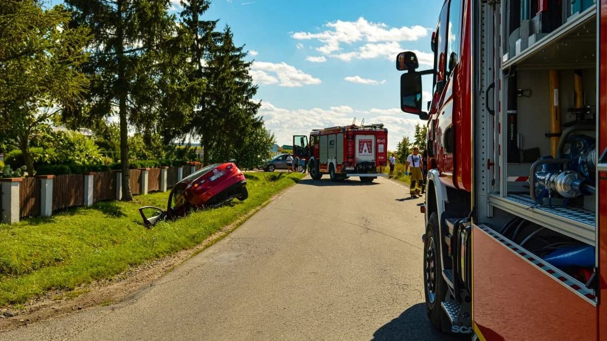 Wypadek na drodze Sławoszew - Kotlin