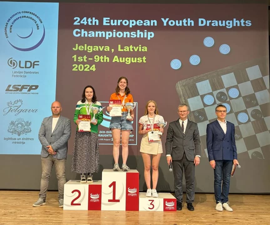 Dziewczyny z klubów warcabowych z Jarocina i Komorza Przybysławskiego zwyciężały na Łotwie [ZDJĘCIA] — zdjęcie 2 z 16