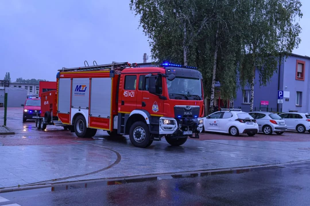 Jarocińscy strażacy w drodze do Kłodzka