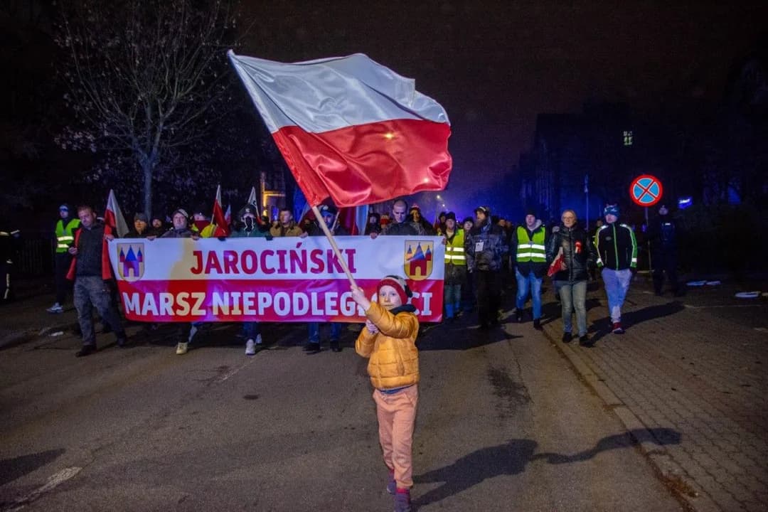 I Jarociński Marsz Niepodległości. Organizatorzy liczyli na ok. 900 osób. Czy tyle przyszło?