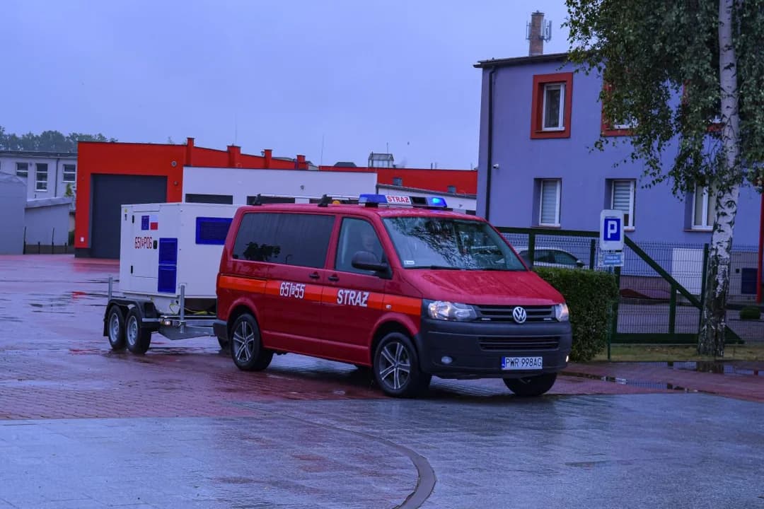 Jarocińscy strażacy w drodze do Kłodzka