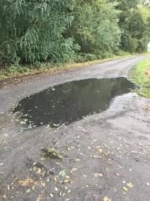 Droga w Szypłowie w złym stanie