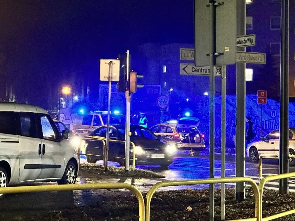 Potrącenie na ulicy Powstańców Wielkopolskich w Jarocinie