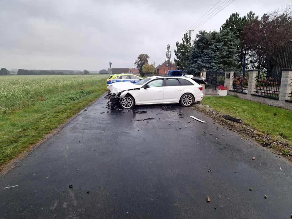 Wymusił pierwszeństwo na skrzyżowaniu w Wysogotówku. Jedna osoba w szpitalu