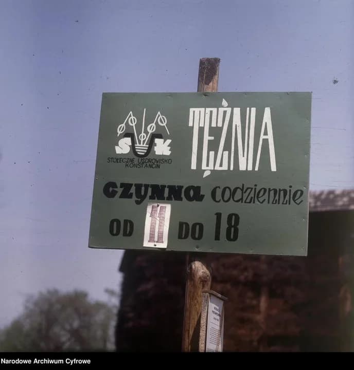 Tężnie w Konstancinie, rok 1981.