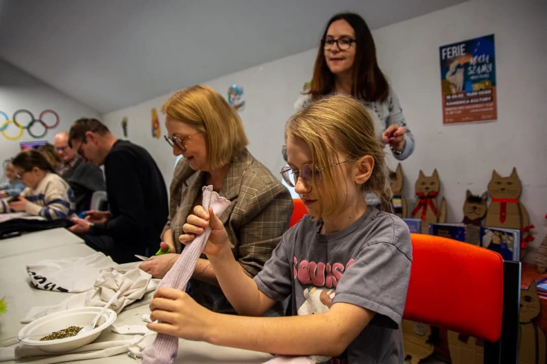 Na Dniu Kota w Kamienicy Kultury dobrze bawiły się nie tylko dzieci