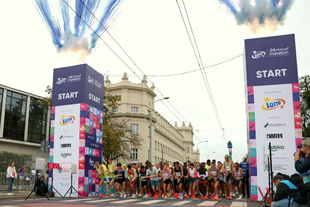 Nasi biegacze na 24. LOTTO Poznań Maraton. Znaleźli się wśród tysiący innych uczestników — zdjęcie 2 z 16