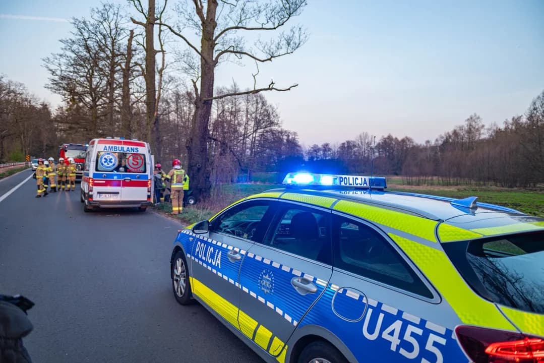 Pijany mężczyzna uderzył quadem w drzewo w Woli Książęcej. Przewoził dziecko — zdjęcie 3 z 12