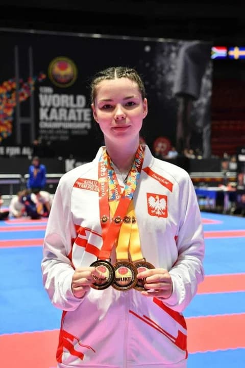 Martyny Gendek z gminy Żerków Mistrzynią Świata w karate — zdjęcie 3 z 4