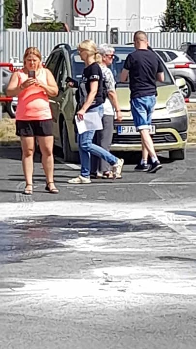Pożar samochodu w centrum Jarocina