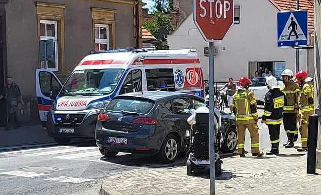 Potrącenie rowerzystki w Jarocinie