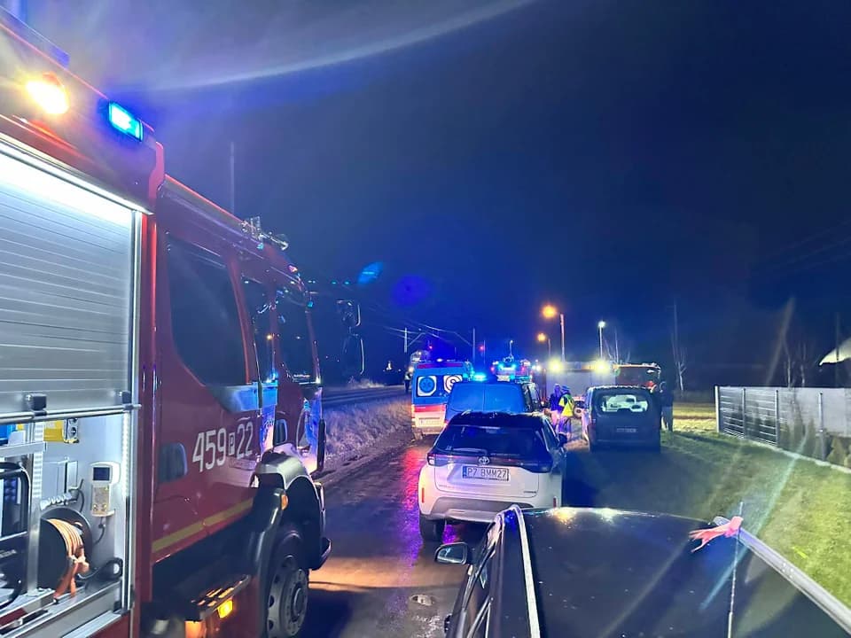 Wypadek na przejeździe kolejowym w Witaszycach