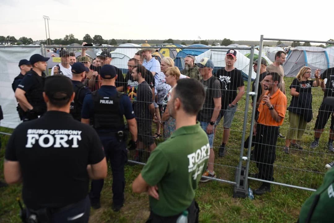 Policja na proteście na festiwalu. Wiemy, co się stało